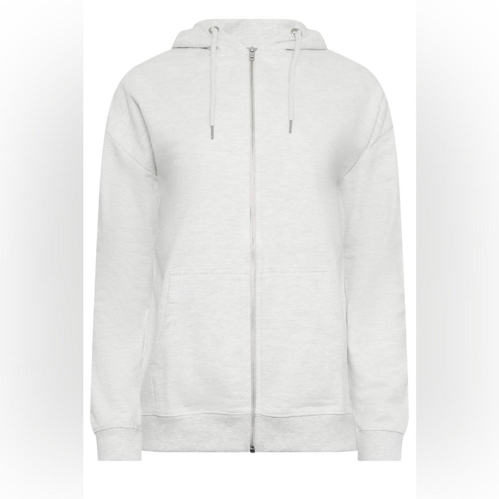 New with Tags Long Tall Sally (LTS) brand heather grey zip-up hoodie 12 Tall